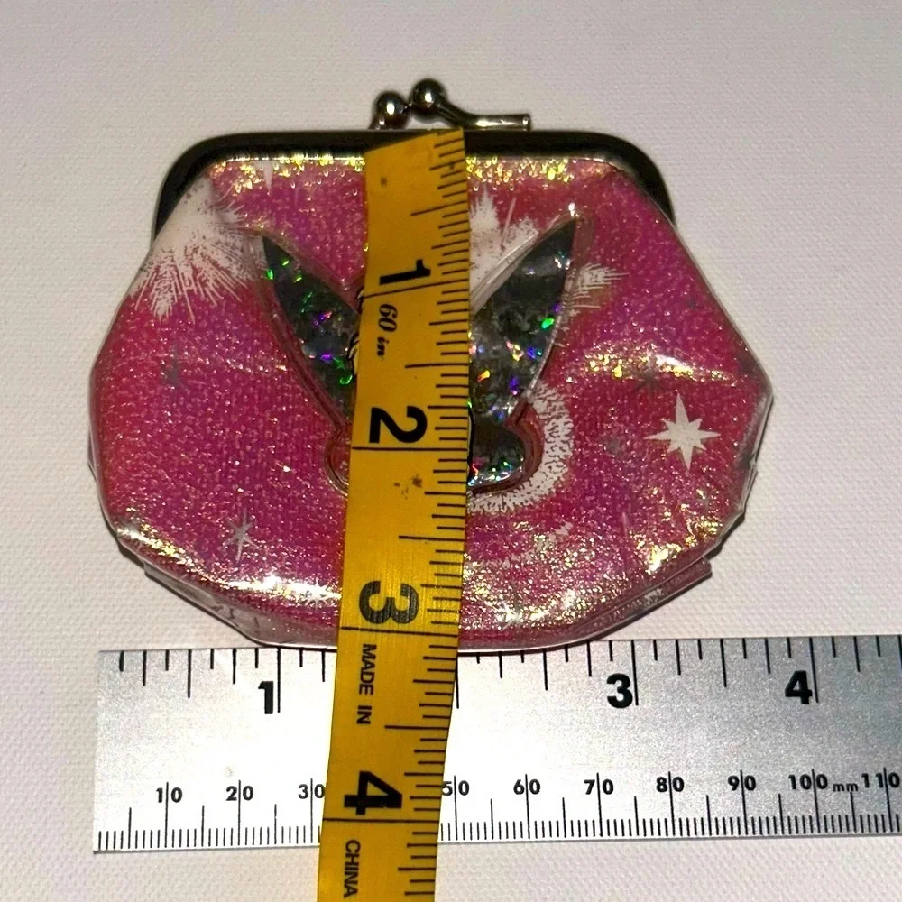 The Disney Store Tinkerbell Pink Coin Purse Mini Girls Clutch